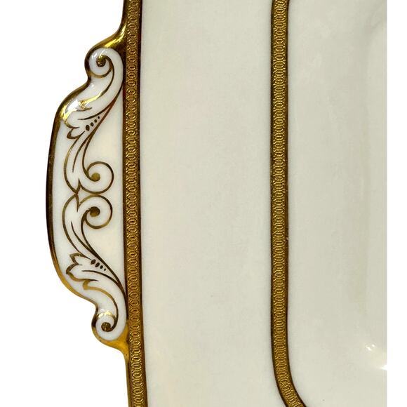 Antique Lenox for J. McD & S. Co 1906-1930 Square 8.75" Handled Serving Plate - Picture 4 of 8